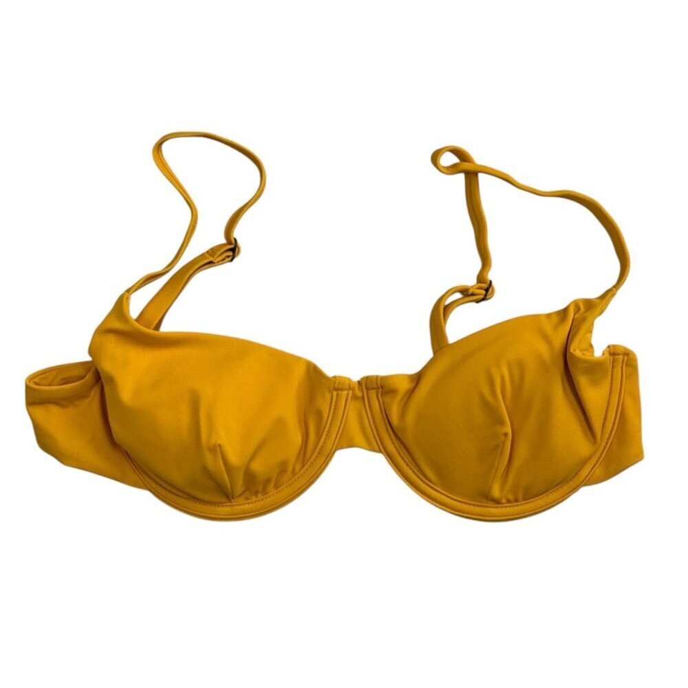 Mindy X Andie Women's S The Bermuda Underwire Swim Bikini Top Daffodil NWT‎ - Picture 2 of 16